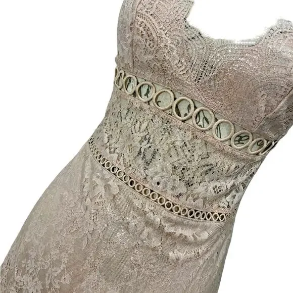 Victoria’s Secret Dream Angels Floral Slip Dress Lace & Ring Semi-Sheer - Small - Picture 6 of 11
